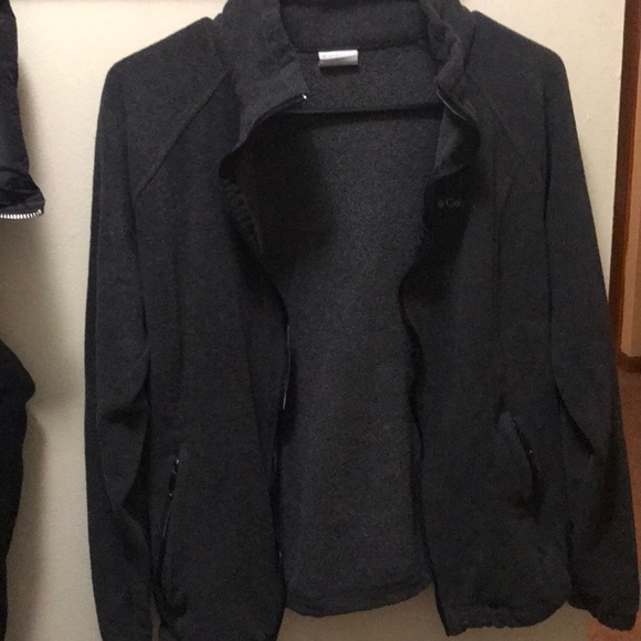 Dark Grey Columbia Zip Up - Picture 2 of 5